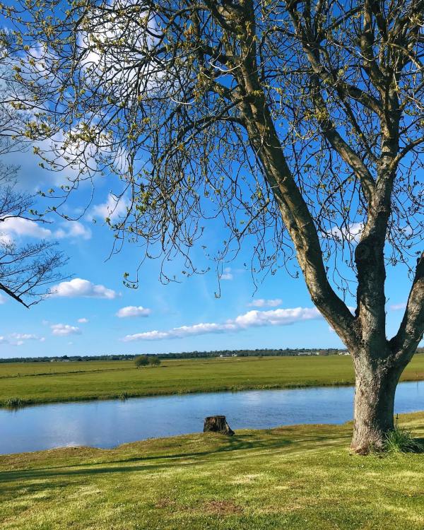 Les marais et la rivière la Douve
